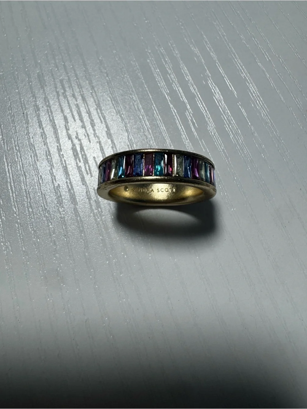 KS Multicolor Crystal  Band Ring